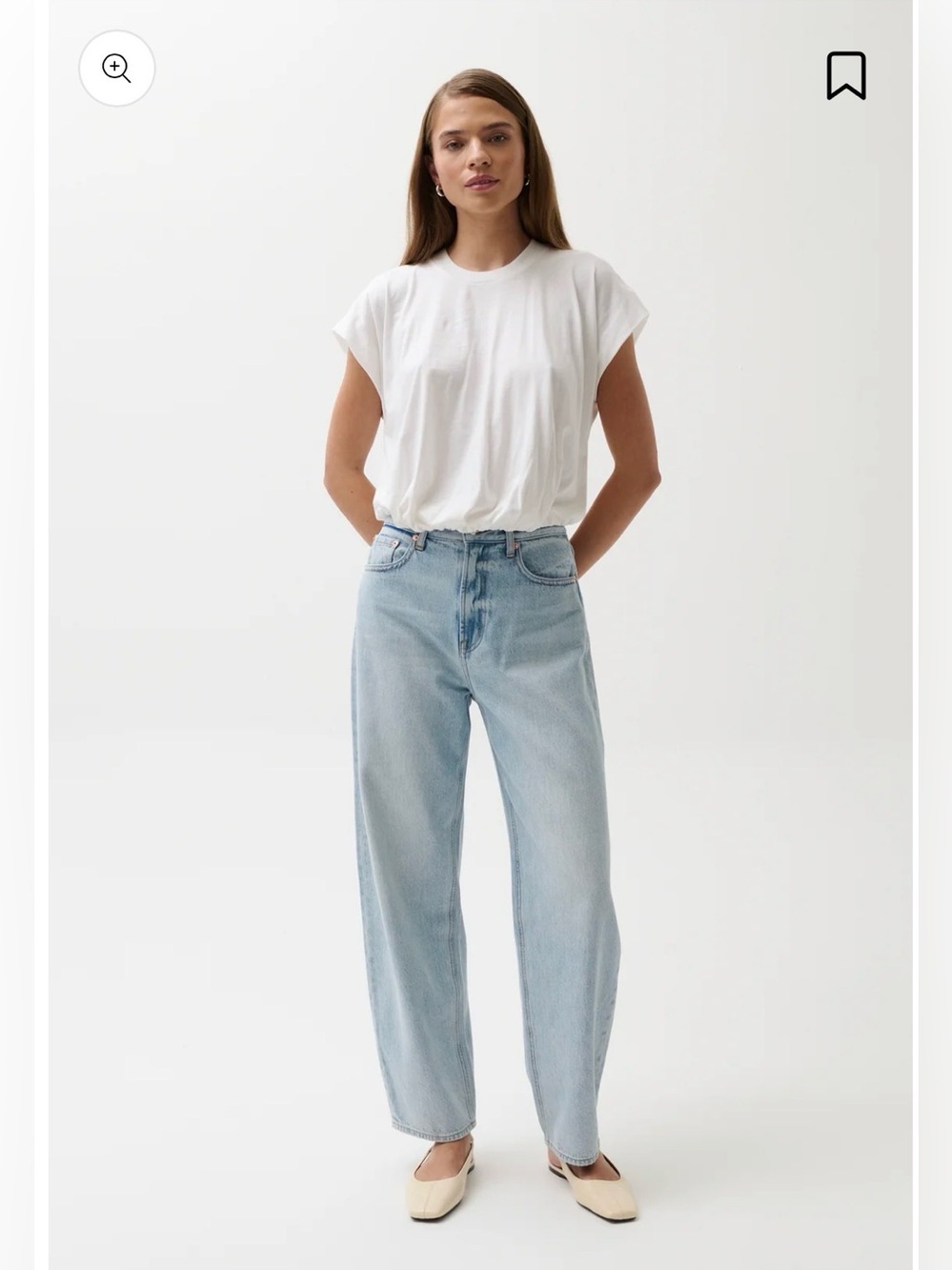 Pistola WES HIGH RISE BARREL JEAN - WAVES - size 29